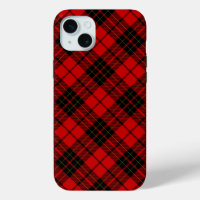 Brodie tartan red black plaid