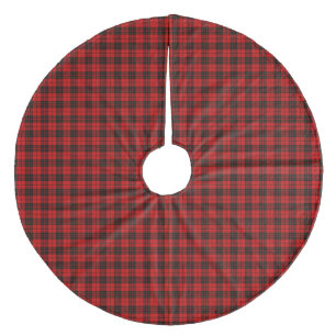 Brodie tartan red black plaid fleece kerstboom rok