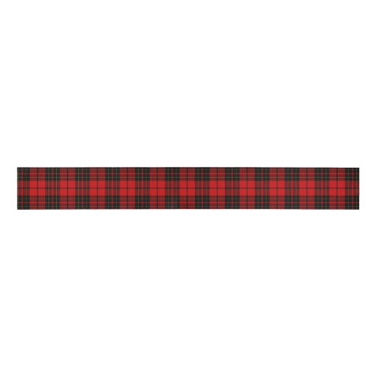 Brodie tartan red black plaid grosgrain lint (Voorkant)