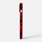 Brodie tartan red black plaid iPhone 15 case (Linkerkant)