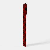 Brodie tartan red black plaid iPhone 15 case (Rechterkant)