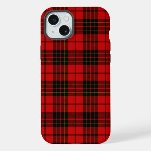 Brodie tartan red black plaid iPhone 15 plus case