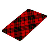 Brodie tartan red black plaid magneet (Linkerzijde)