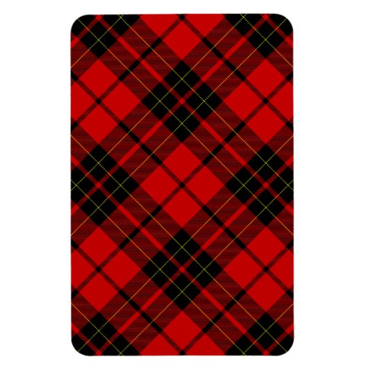Brodie tartan red black plaid magneet (Verticaal)