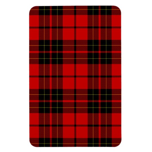 Brodie tartan red black plaid magneet (Verticaal)