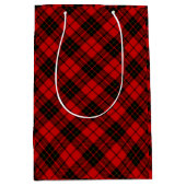 Brodie tartan red black plaid medium cadeauzakje (Voorkant)