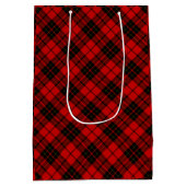 Brodie tartan red black plaid medium cadeauzakje (Achterkant)