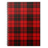 Brodie tartan red black plaid notitieboek (Voorkant)