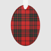 Brodie tartan red black plaid ornament (achterkant)