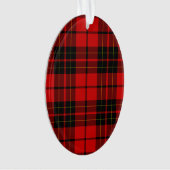 Brodie tartan red black plaid ornament (voorkant)