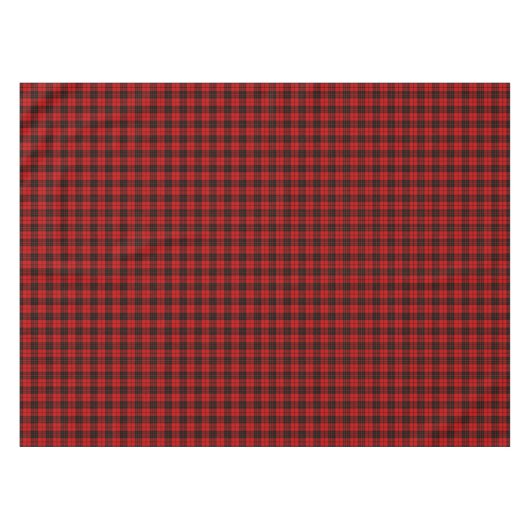 Brodie tartan red black plaid tafelkleed (Voorkant (Horizontaal))