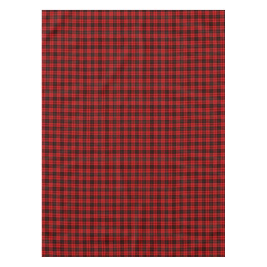 Brodie tartan red black plaid tafelkleed (Voorkant)
