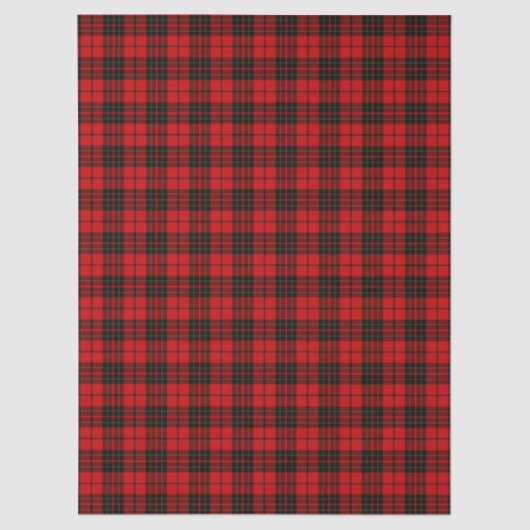 Brodie tartan red black plaid tissuepapier (Voorkant)