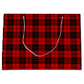 Brodie tartan rood zwart geruit groot cadeauzakje (Voorkant)