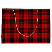 Brodie tartan rood zwart geruit groot cadeauzakje (Achterkant)