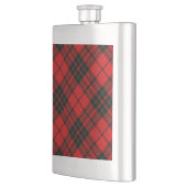 Brodie tartan rood zwart geruit heupfles (Links)