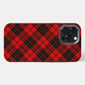 Brodie tartan rood zwart geruit iPhone hoesje (Achterkant horizontaal)