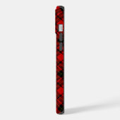 Brodie tartan rood zwart geruit iPhone hoesje (Linkerkant)