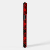 Brodie tartan rood zwart geruit iPhone hoesje (Rechterkant)