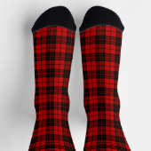 Brodie tartan rood zwart geruit sokken (Top)