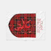 Brodie Tartan Scottish Plaid Lion Rampant Fleece Deken (Voorkant (Horizontaal))