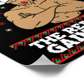 Brodolf Grappige Kerst Oef Reindeer Gym Lichaam Poster (Hoek)