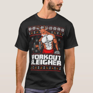 Brodolf Gym Workout Funny Ugly Christmas Rudolph T-shirt