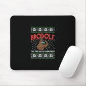 Brodolf in maskerspier muismat (Met muis)
