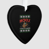 Brodolf in maskerspier ornament (voorkant)