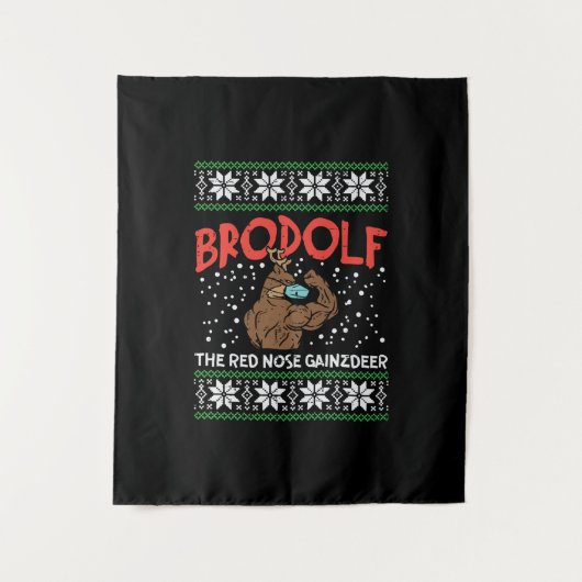 Brodolf in maskerspier wandkleed (Voorkant)