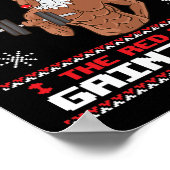 Brodolf The Red Nose Gainzder Gym Ugly Kerstmis Poster (Hoek)