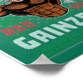 Brodolf The Red Nose Gainzder Gym Ugly Kerstmis Poster (Hoek)