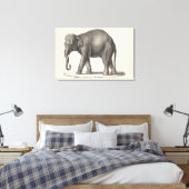 Brodtmann Elephant Sketch Canvas Afdruk (Insitu (Slaapkamer))