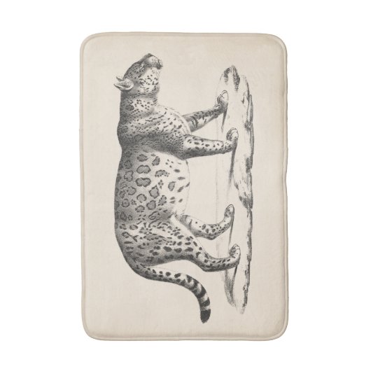 Brodtmann Leopard Sketch Badmat (Voorkant Verticaal)
