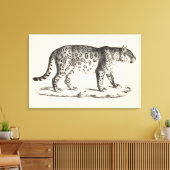 Brodtmann Leopard Sketch Canvas Afdruk (Insitu (Woonkamer))