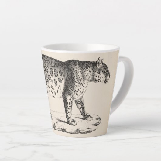 Brodtmann Leopard Sketch Latte Mok (Rechterhoek)