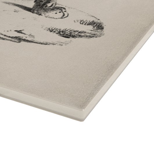 Brodtmann Leopard Sketch Snijplank (Hoek)