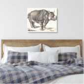 Brodtmann Rhinoceros Sketch Canvas Afdruk (Insitu (Slaapkamer))