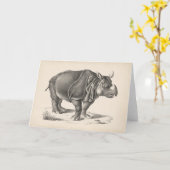 Brodtmann Rhinoceros Sketch Kaart (Gele Bloem)