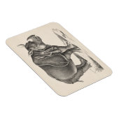 Brodtmann Rhinoceros Sketch Magneet (Rechterzijde)