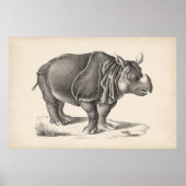 Brodtmann Rhinoceros Sketch Poster (Voorkant)