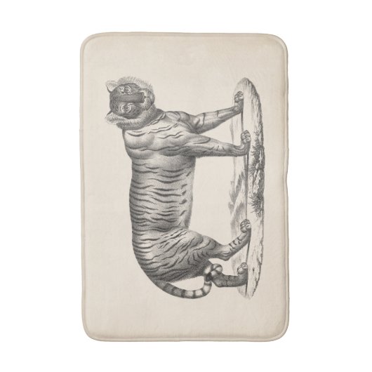 Brodtmann Tiger Sketch Badmat (Voorkant Verticaal)