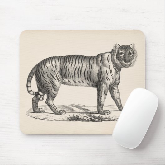 Brodtmann Tiger Sketch Muismat (Met muis)
