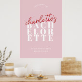 Brody Bachelorette Welkomstbord Canvas Poster (Keuken)