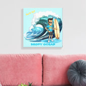 Brody Ocean Wavecrest Canvas Afdruk (Insitu (Woonkamer))