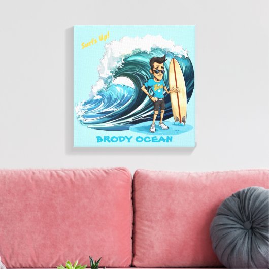Brody Ocean Wavecrest Canvas Afdruk (Insitu (Woonkamer))