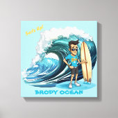 Brody Ocean Wavecrest Canvas Afdruk (Voorkant)