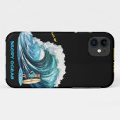 Brody Ocean Wavecrest Case-Mate iPhone Case (Achterkant (horizontaal))