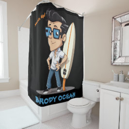 Brody Ocean Wavecrest Douchegordijn