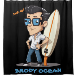 Brody Ocean Wavecrest Douchegordijn